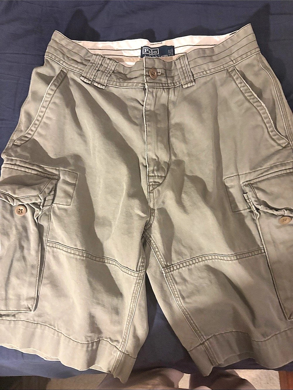 Polo Ralph Lauren Classic Polo Chino Cargo Shorts Green Waist 34
